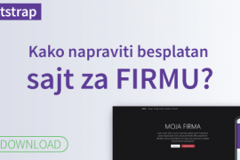 kako napraviti sajt za firmu prikaz sajta